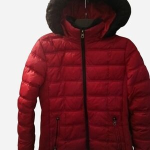 Nautica Women's Puffer Jacket in Red